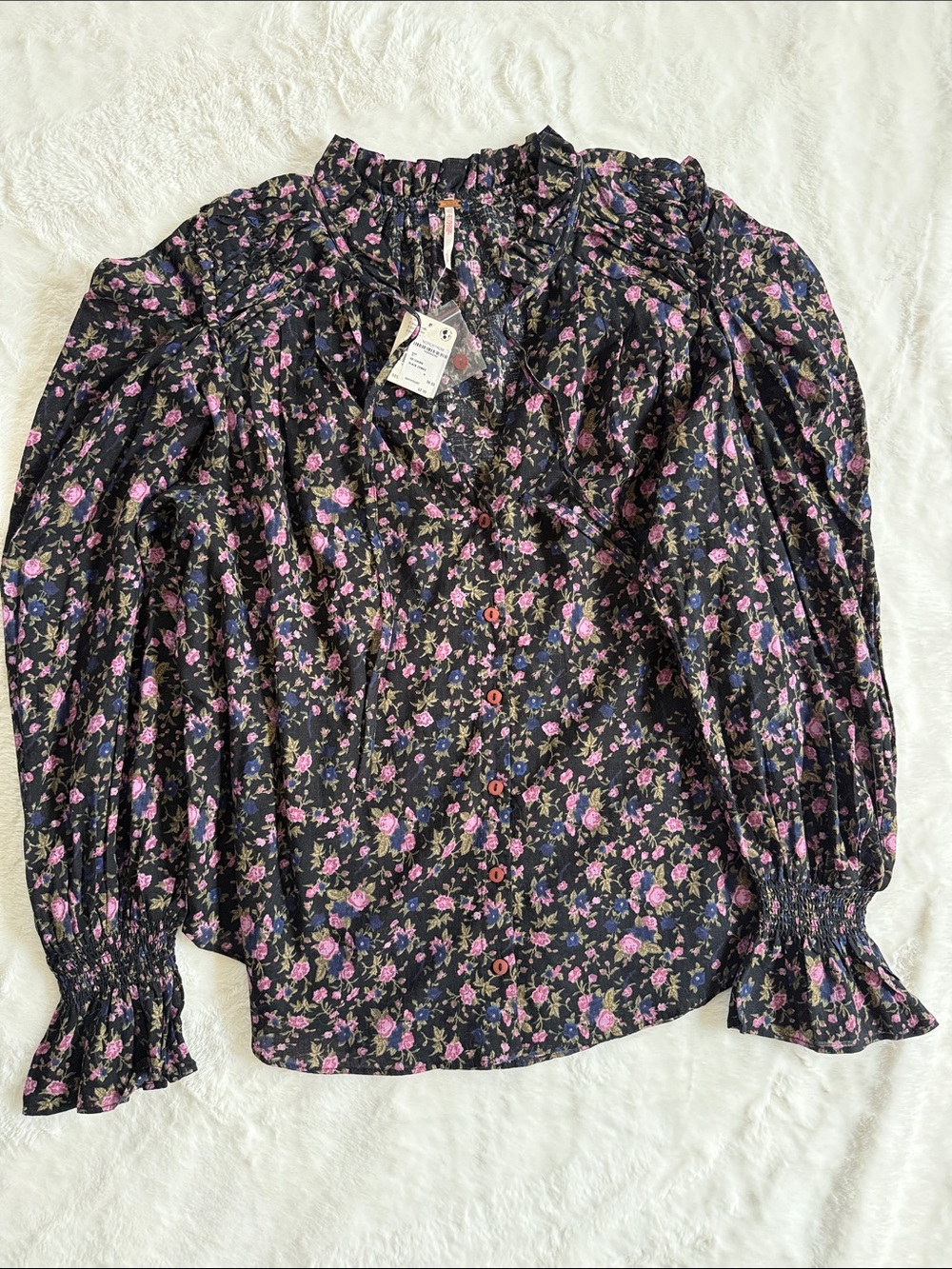 Free People Meant to Be Floral Blouse